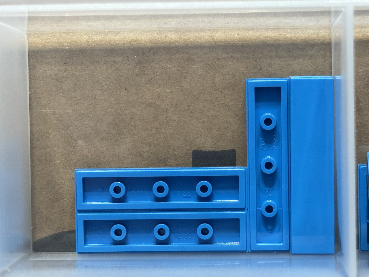 LEGO Parts - Dark Azure Tile 1 x 4 - No 2431 - QTY 5