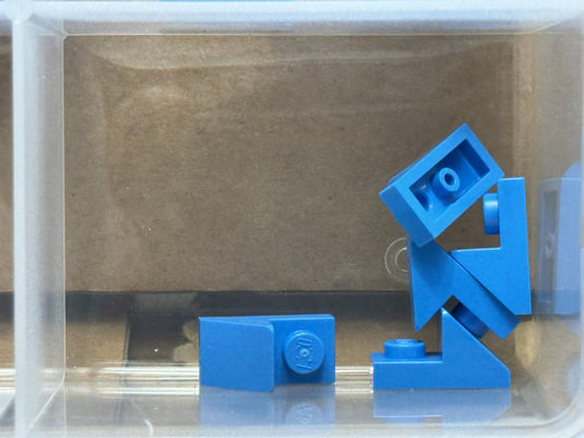 LEGO Parts - Dark Azure Slope 45 2 x 1 with 2/3 Cutout - No 92946 - QTY 5
