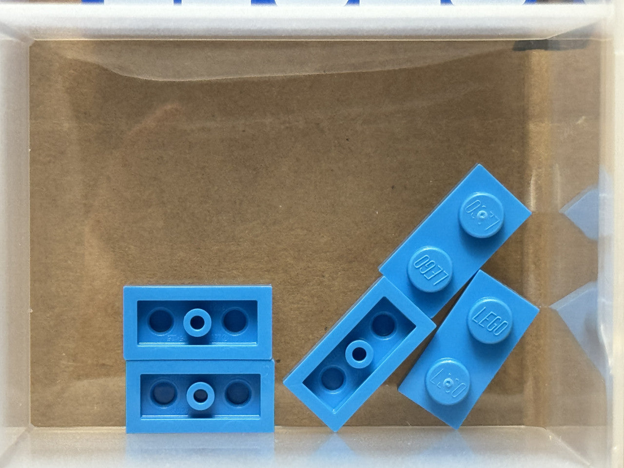LEGO Parts - Dark Azure Plate 1 x 2 - No 3023 - QTY 5