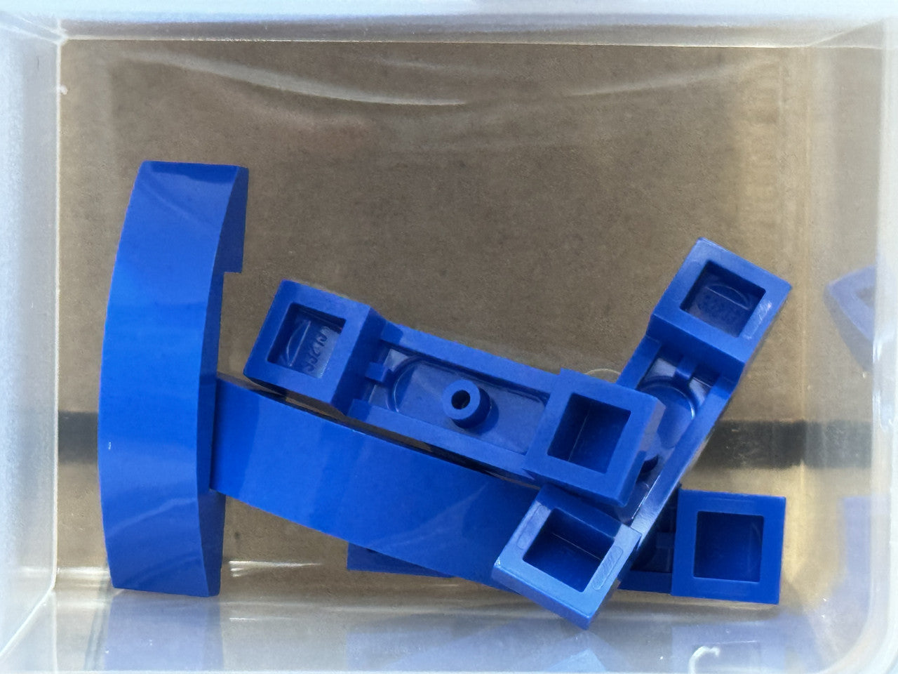 LEGO Parts - Blue Slope, Curved 4 x 1 x 2/3 Double - No 93273 - QTY 5