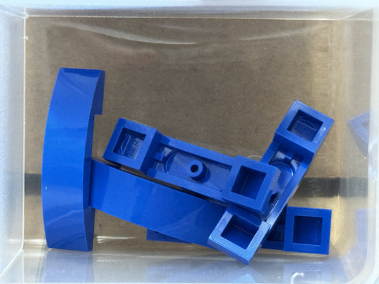 LEGO Parts - Blue Slope, Curved 4 x 1 x 2/3 Double - No 93273 - QTY 5