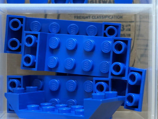 LEGO Parts - Blue Slope, Inverted 45 6 x 2 Double 2 x 4 - No 22889 - QTY 5
