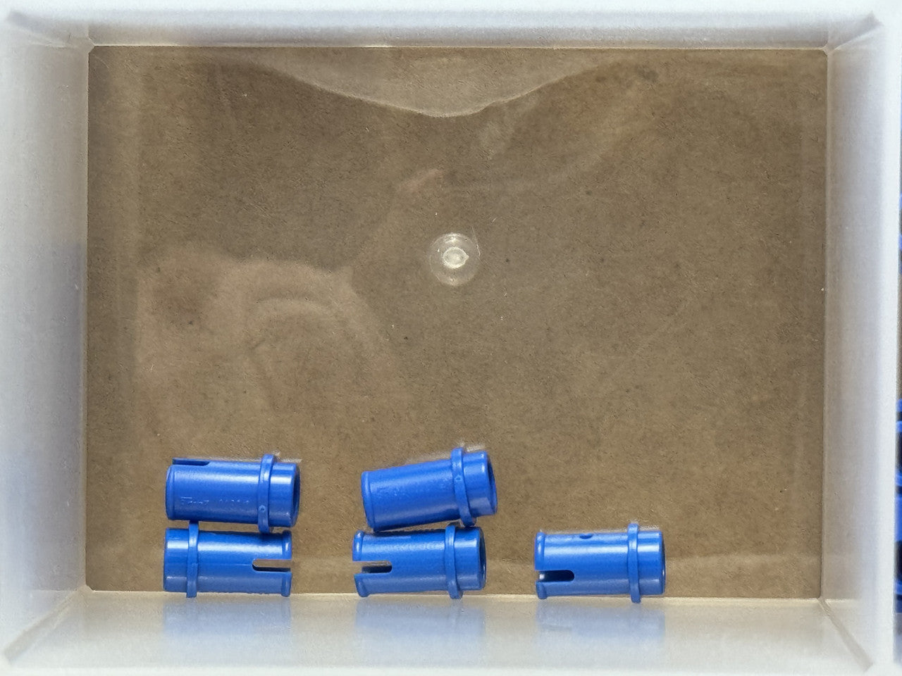 LEGO Parts - Blue Technic, Pin 1/2 without Friction Ridges - No 4274 - QTY 5