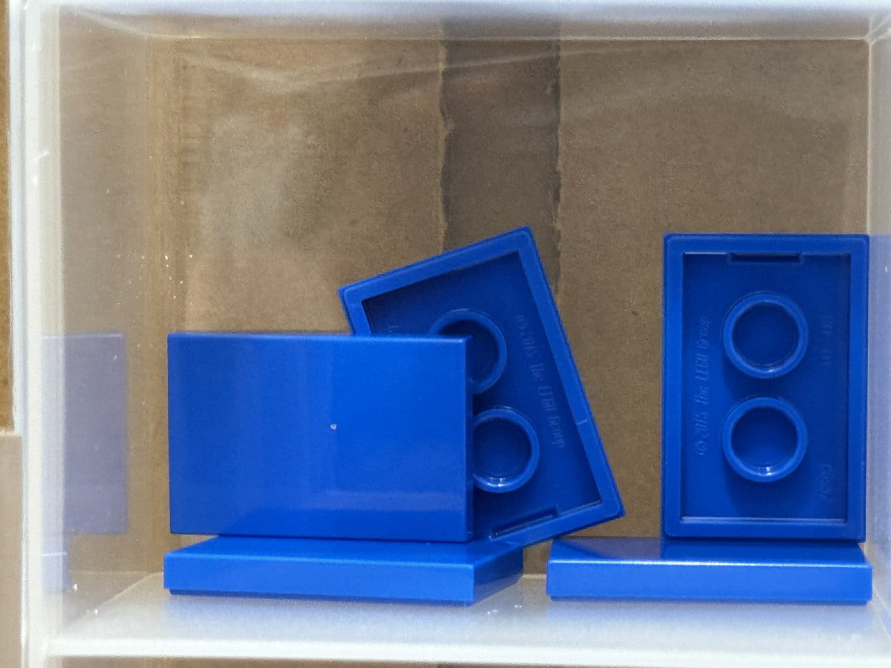 LEGO Parts - Blue Tile 2 x 3 - No 26603 - QTY 5
