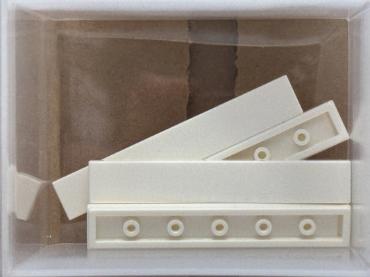 LEGO Parts - White Tile 1 x 6 - No 6636 - QTY 5