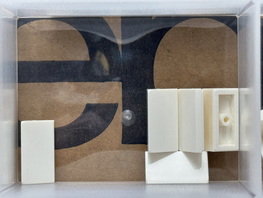 LEGO Parts - White Slope 30 1 x 2 x 2/3 - No 85984 - QTY 5