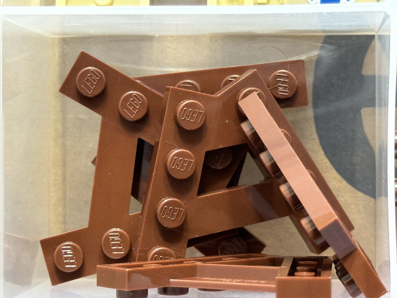 LEGO Parts - Reddish Brown Wedge, Plate A-Shape - No 15706 - QTY 5