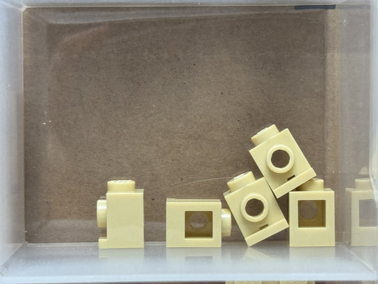 LEGO Parts - Tan Brick, Modified 1 x 1 with Headlight - No 4070 - QTY 5