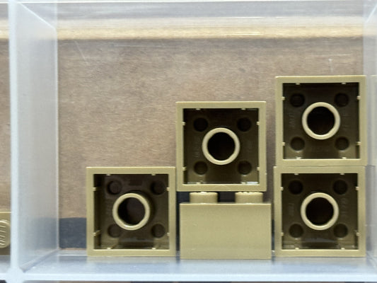 LEGO Parts - Dark Tan Brick 2 x 2 - No 3003 - QTY 5