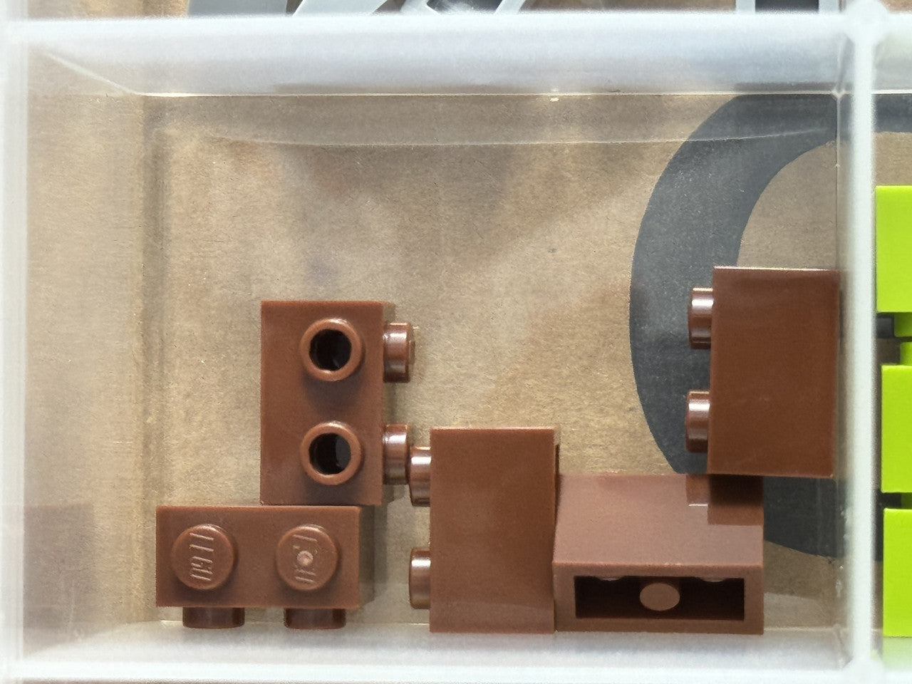 LEGO Parts - Reddish Brown Brick 1 x 2 with Studs on 1 Side - No 11211 - QTY 5