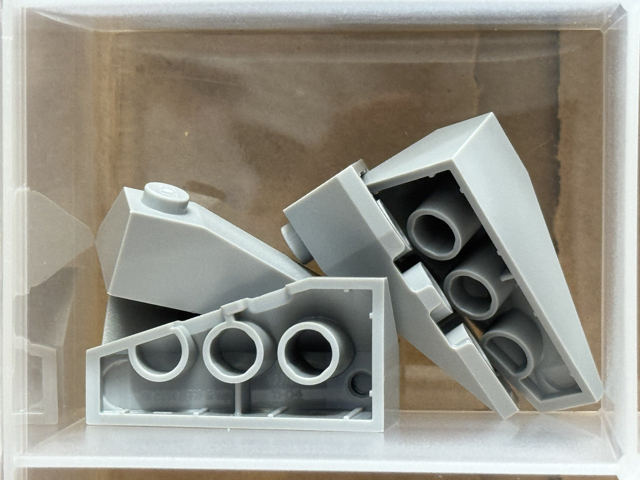 LEGO Parts - Light Bluish Gray Wedge 4 x 2 Triple Left - No 43710 - QTY 5