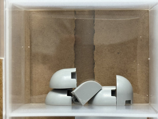 LEGO Parts - Light Bluish Gray Slope, Curved 1 x 1 Corner - No 1871 - QTY 5