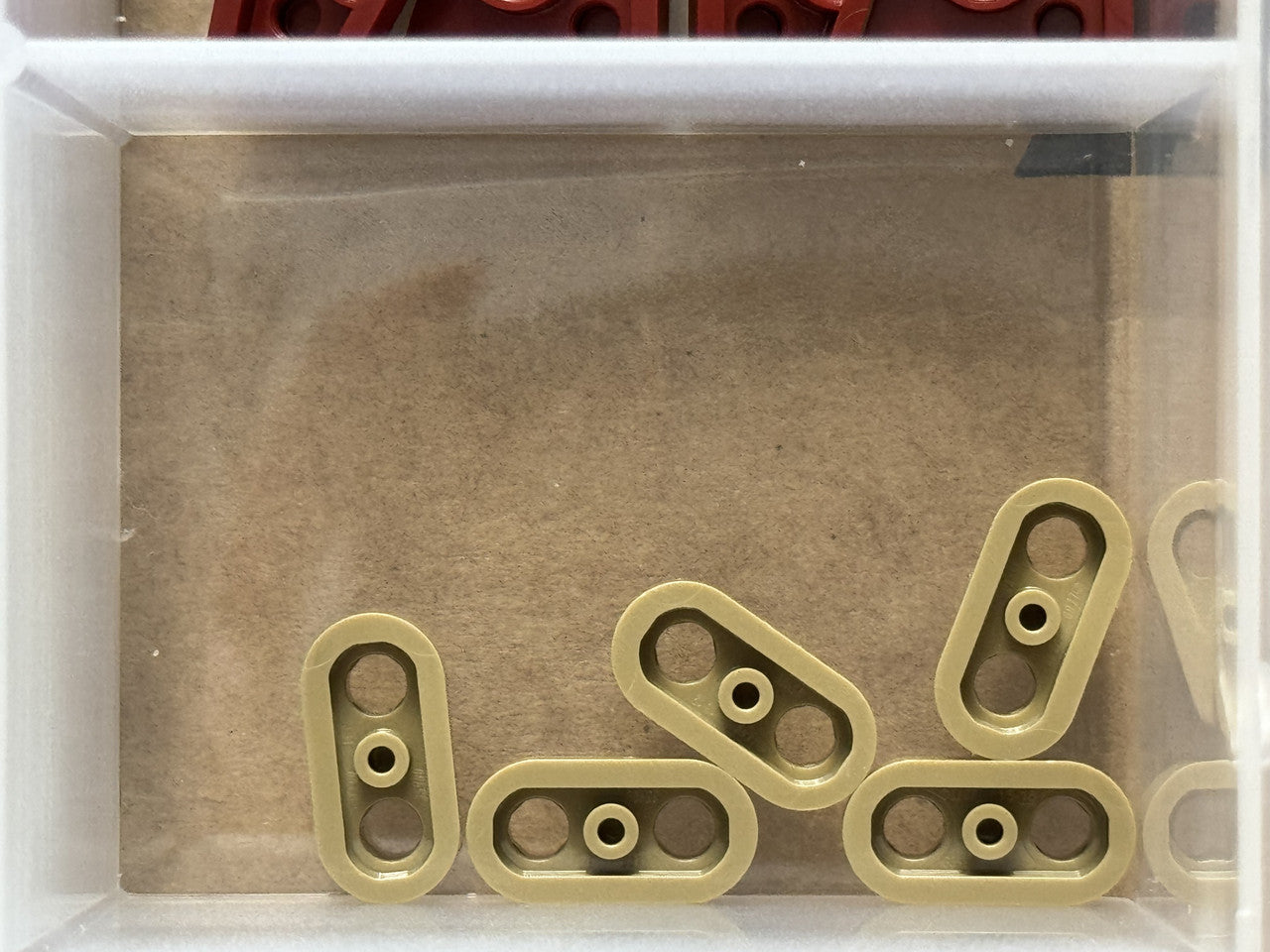 LEGO Parts - Dark Tan Plate, Round 1 x 2 with Open Studs - No 35480 - QTY 5