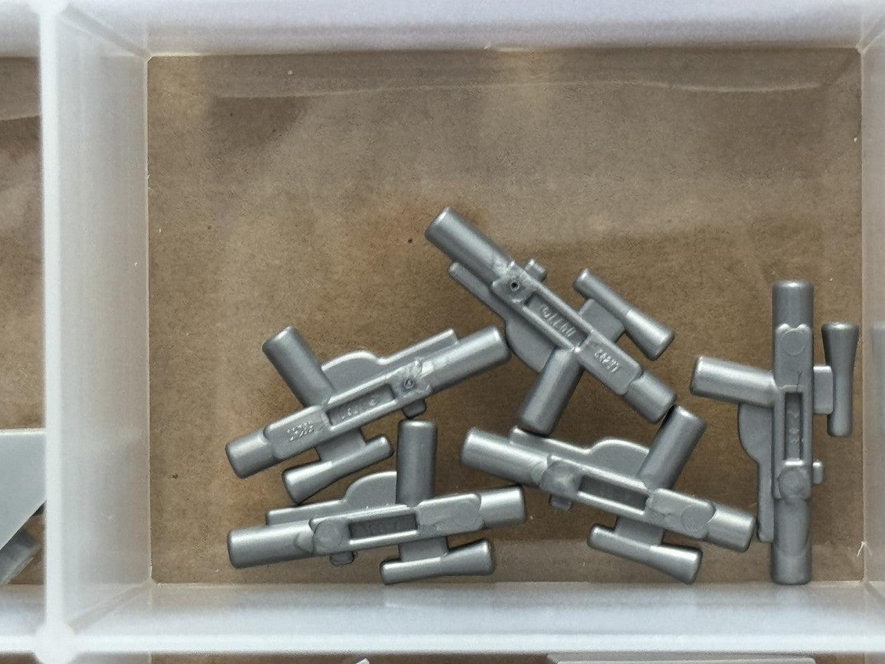 LEGO Parts - Flat Silver Minifigure, Weapon Gun, Blaster SW - No 58247 - QTY 5