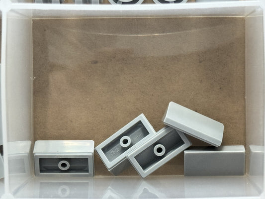 LEGO Parts - Light Bluish Gray Slope 30 1 x 2 x 2/3 - No 85984 - QTY 5