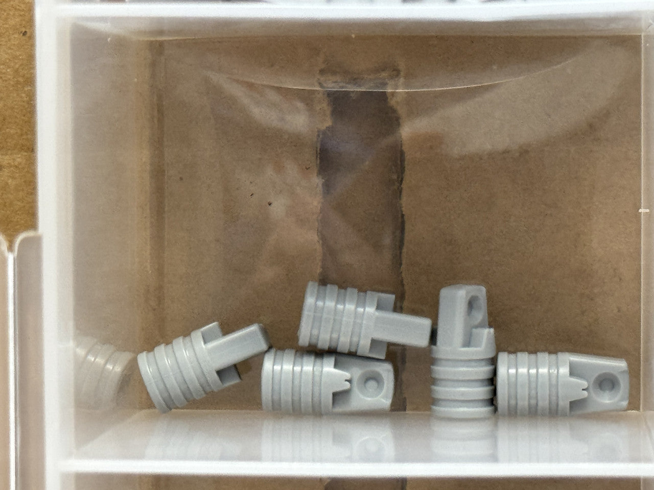 LEGO Parts - Light Bluish Gray Cylinder 1 x 2 Locking Finger - No 53923 - QTY 5