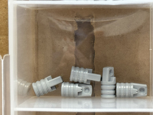 LEGO Parts - Light Bluish Gray Cylinder 1 x 2 Locking Finger - No 53923 - QTY 5