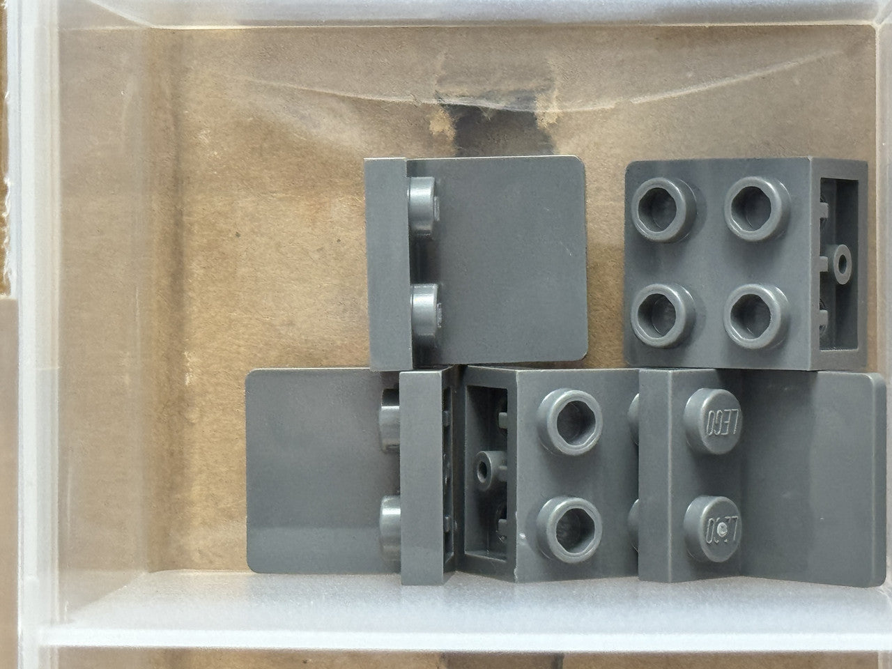 LEGO Parts - Dark Bluish Gray Bracket 1 x 2 - 2 x 2 Inverted - No 99207 - QTY 5