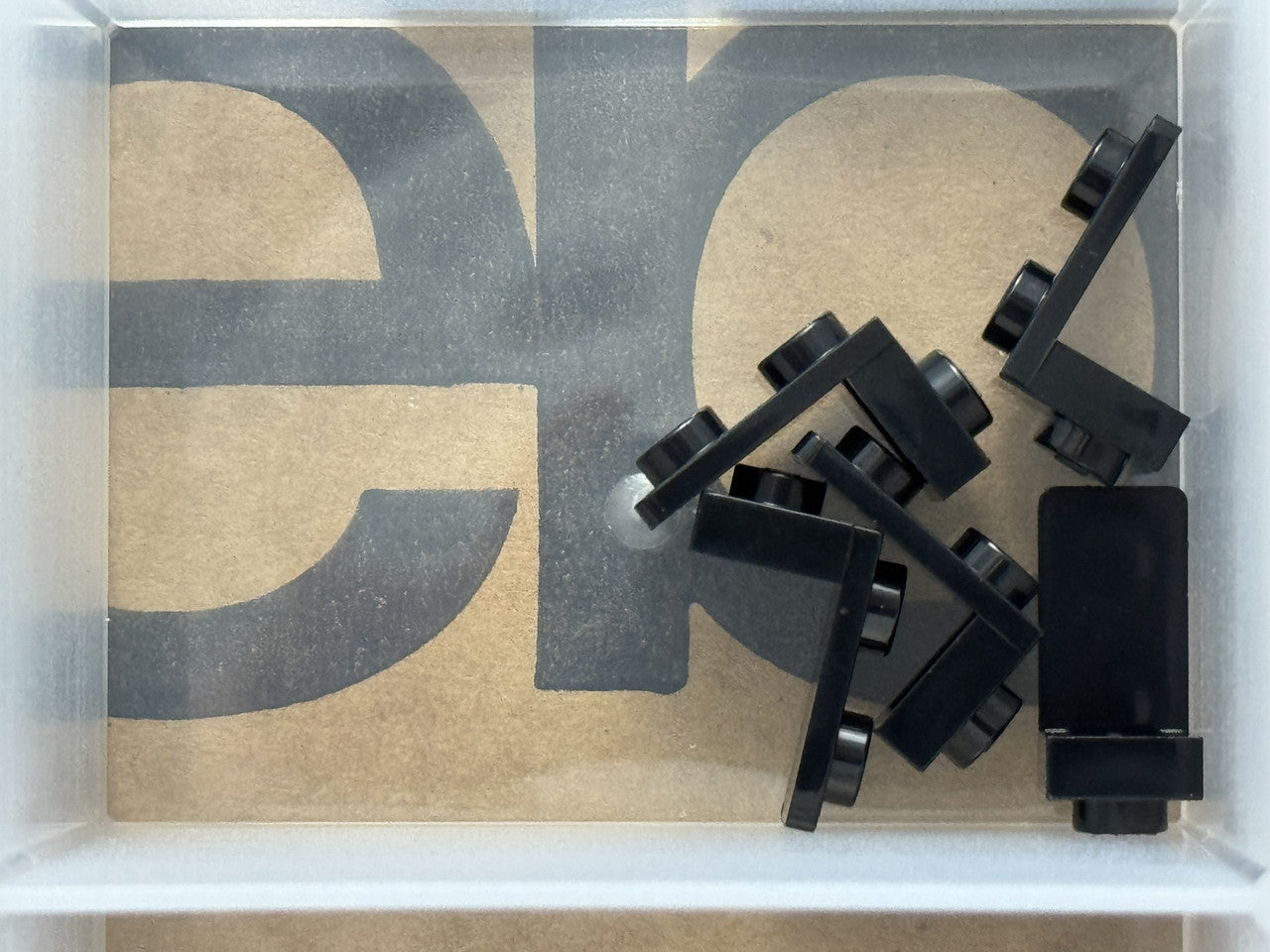 LEGO Parts - Black Bracket 1 x 1 - 1 x 2 - No 79389 - QTY 5