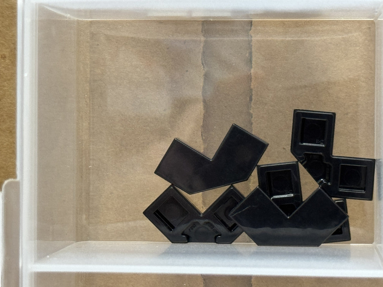 LEGO Parts - Black Tile, Modified Facet 2 x 2 - No 27263 - QTY 5
