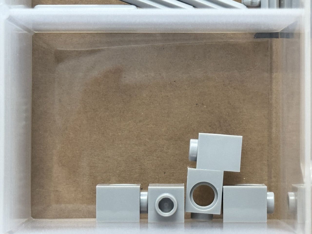 LEGO Parts - Light Bluish Gray Technic, Brick 1 x 1 with Hole - No 6541 - QTY 5