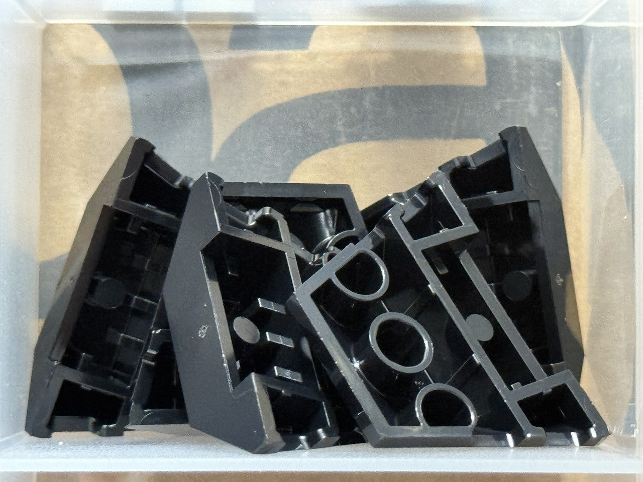 LEGO Parts - Black Wedge 4 x 3 Triple Curved No Studs - No 64225 - QTY 5