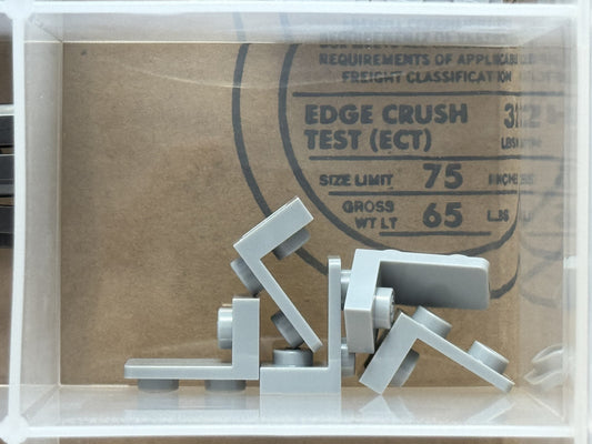 LEGO Parts - Light Bluish Gray Bracket 1 x 1 - 1 x 2 Inverted - No 73825 - QTY 5