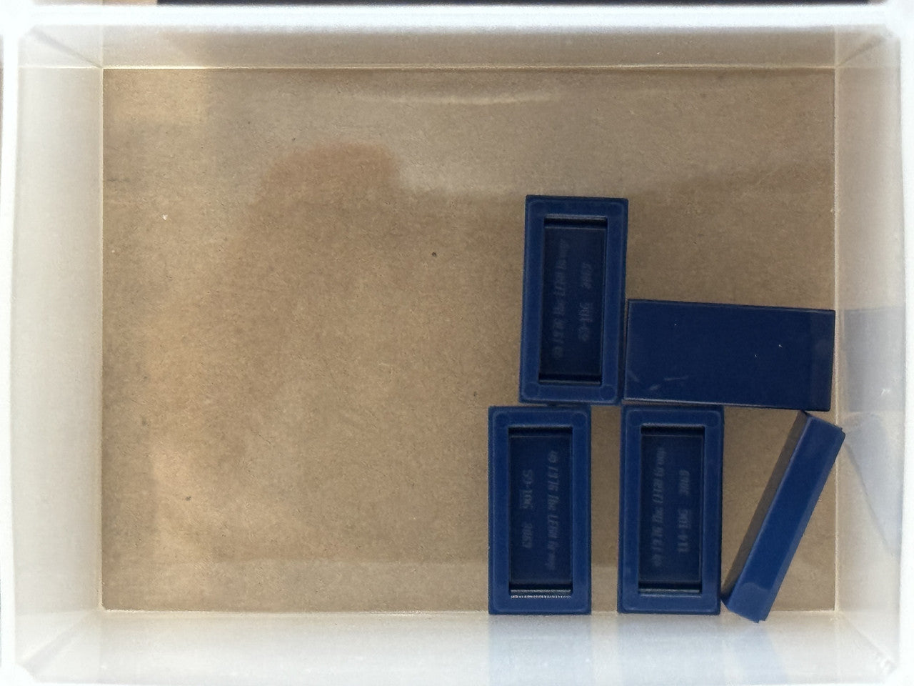 LEGO Parts - Dark Blue Tile 1 x 2 - No 3069 - QTY 5