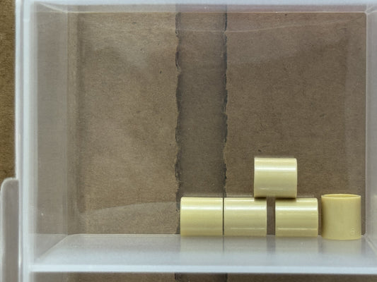 LEGO Parts - Tan Technic, Liftarm Thick 1 x 1 (Spacer) - No 18654 - QTY 5