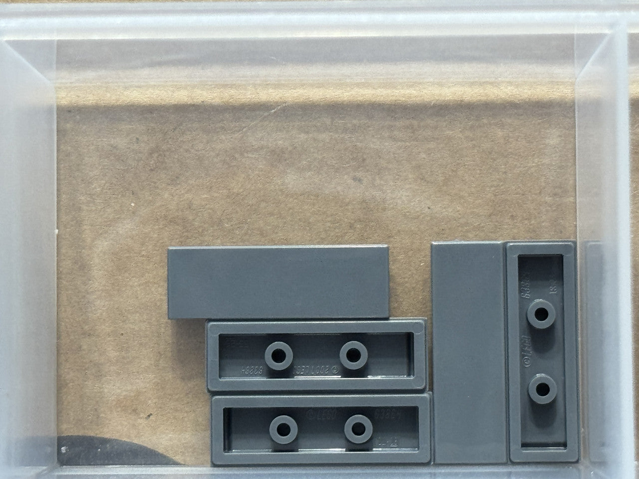 LEGO Parts - Dark Bluish Gray Tile 1 x 3 - No 63864 - QTY 5