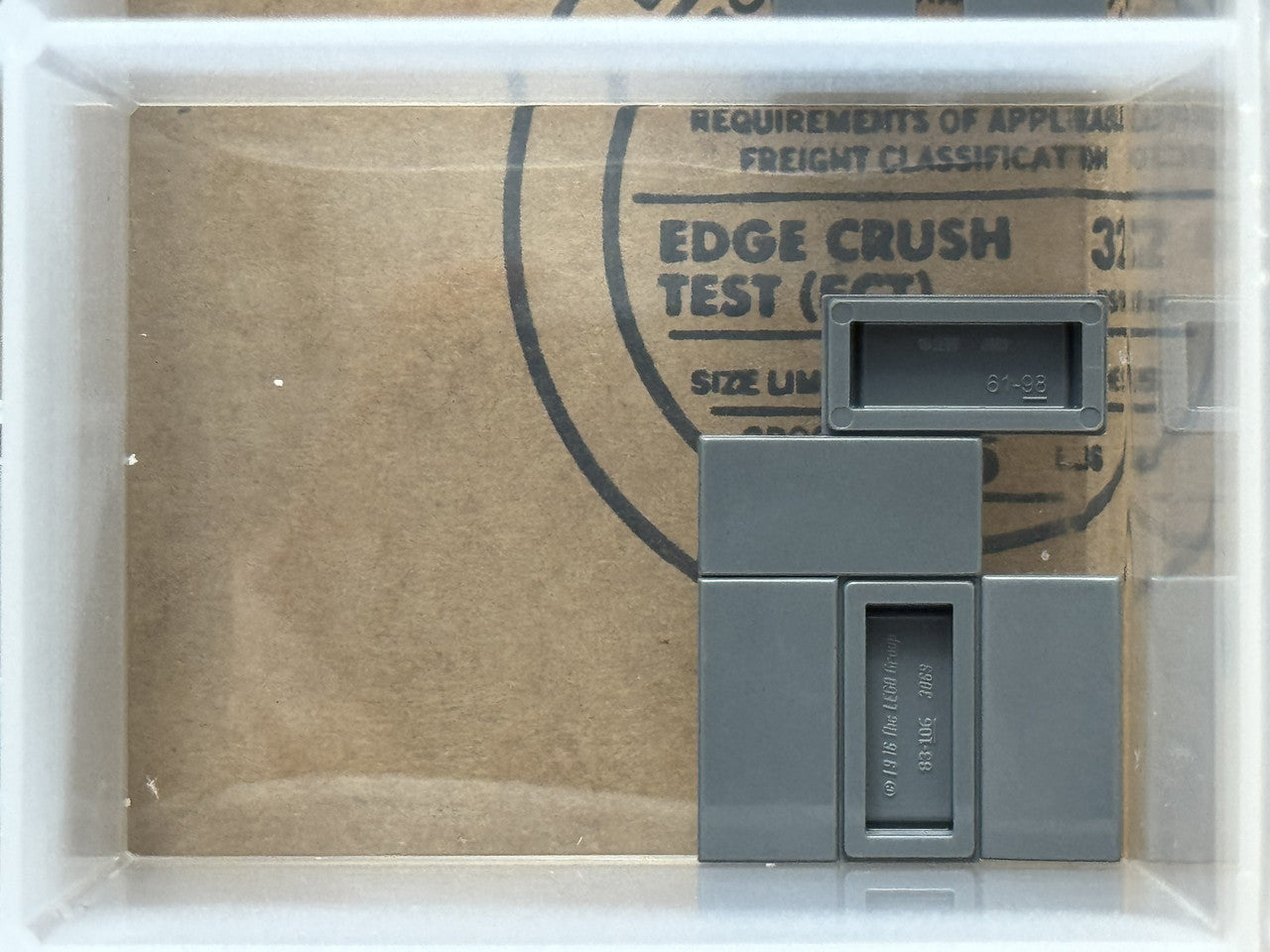LEGO Parts - Dark Bluish Gray Tile 1 x 2 - No 3069 - QTY 5