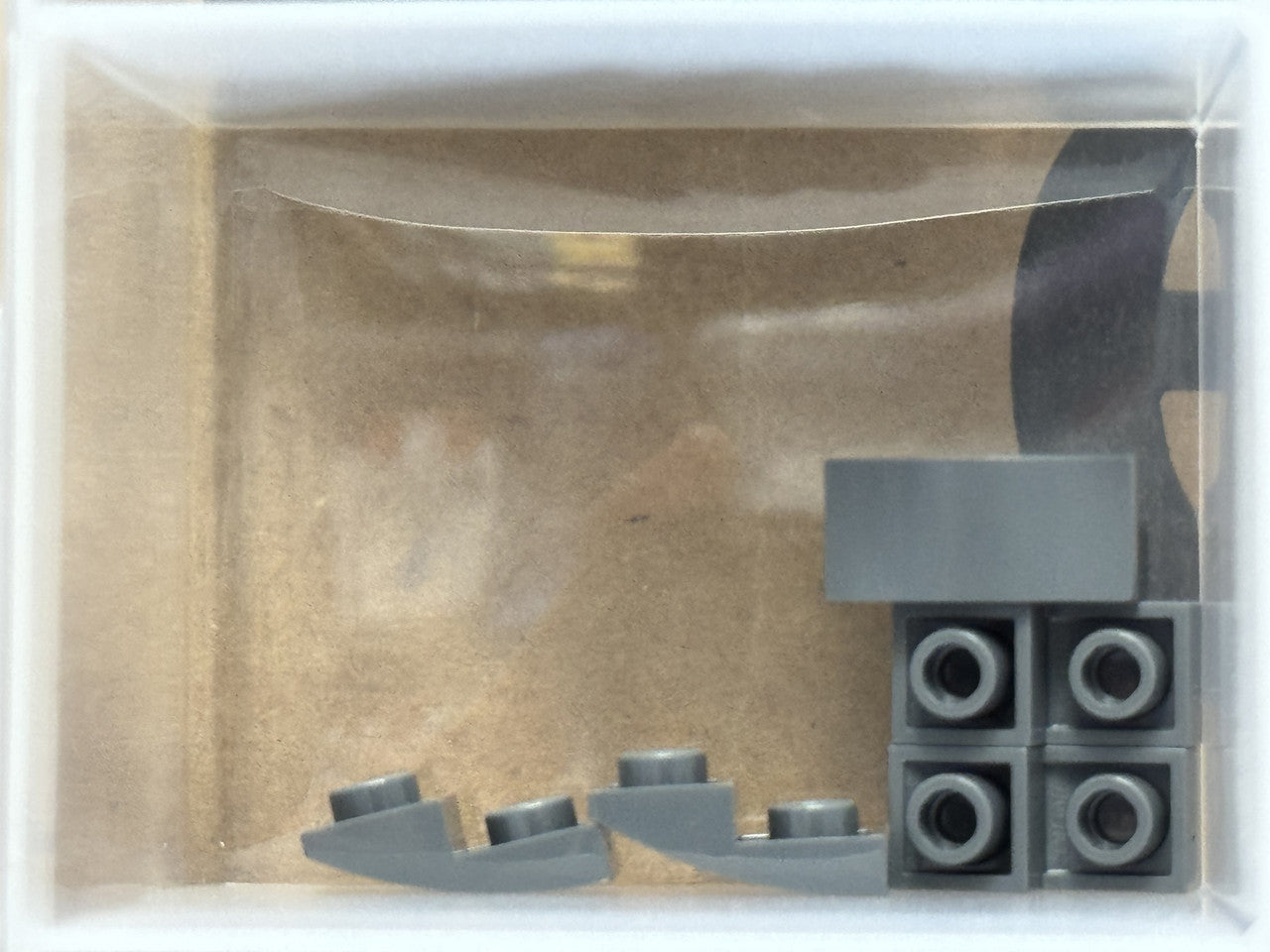 LEGO Parts - Dark Bluish Gray Slope, Curved 2 x 1 Inverted - No 24201 - QTY 5