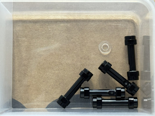 LEGO Parts - Black Minifigure, Weapon Hilt Smooth Extended - No 66909 - QTY 5