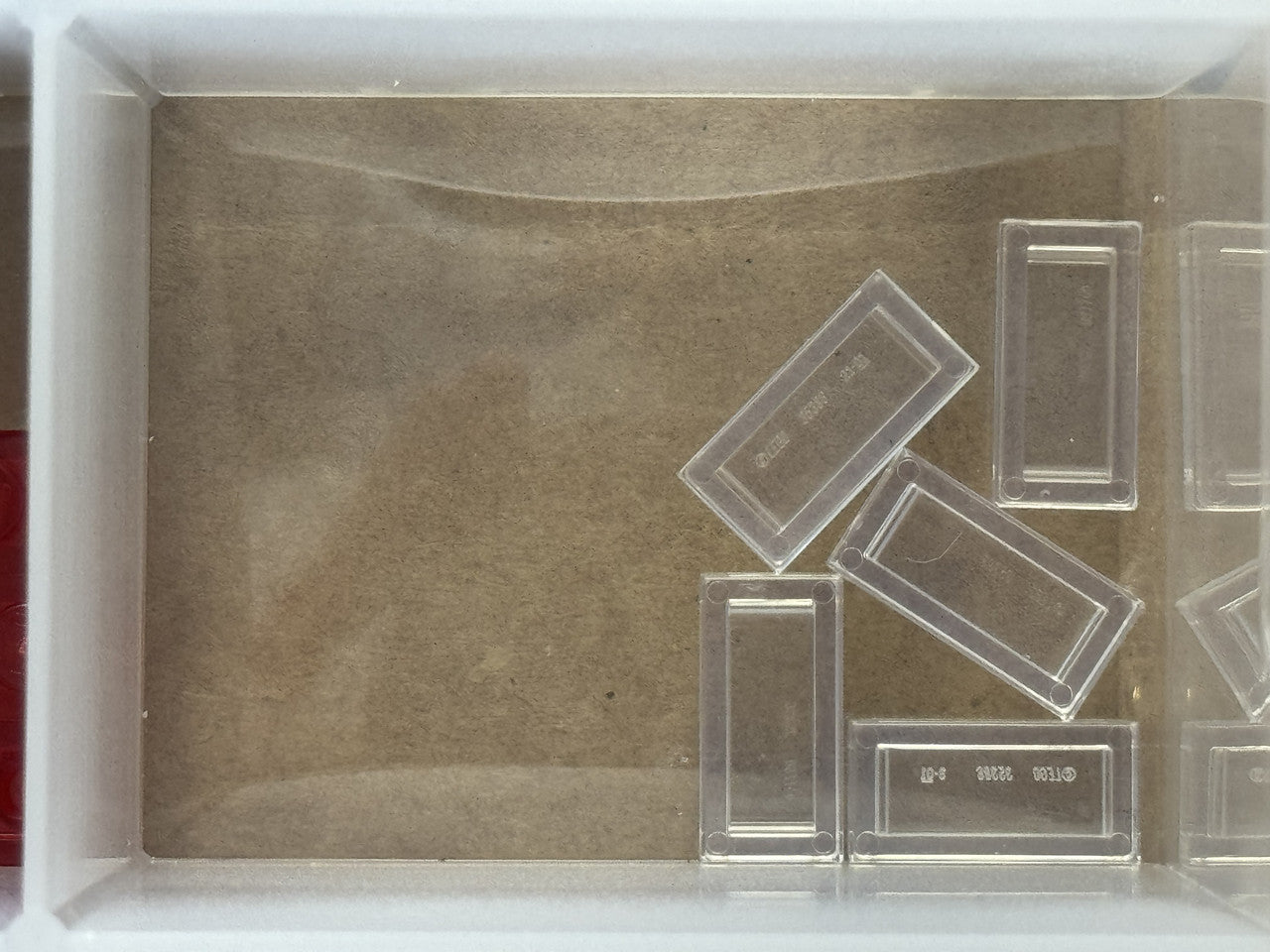 LEGO Parts - Trans-Clear Tile 1 x 2 - No 3069 - QTY 5