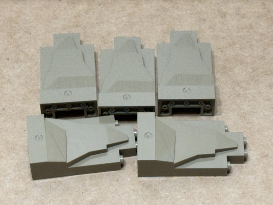 LEGO Parts - Dark Tan Rock Panel 2 x 4 x 6 - No 47847 - QTY 5
