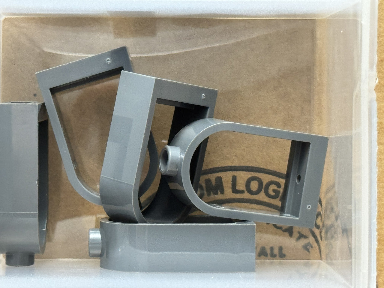 LEGO Parts - Dark Bluish Gray Window 1 x 2 x 2 Rounded Top - No 30044 - QTY 5