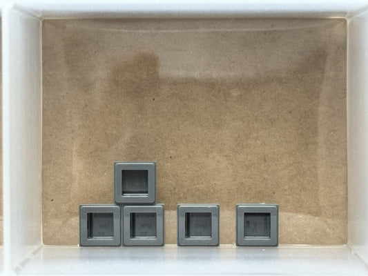 LEGO Parts - Dark Bluish Gray Tile 1 x 1 - No 3070 - QTY 5