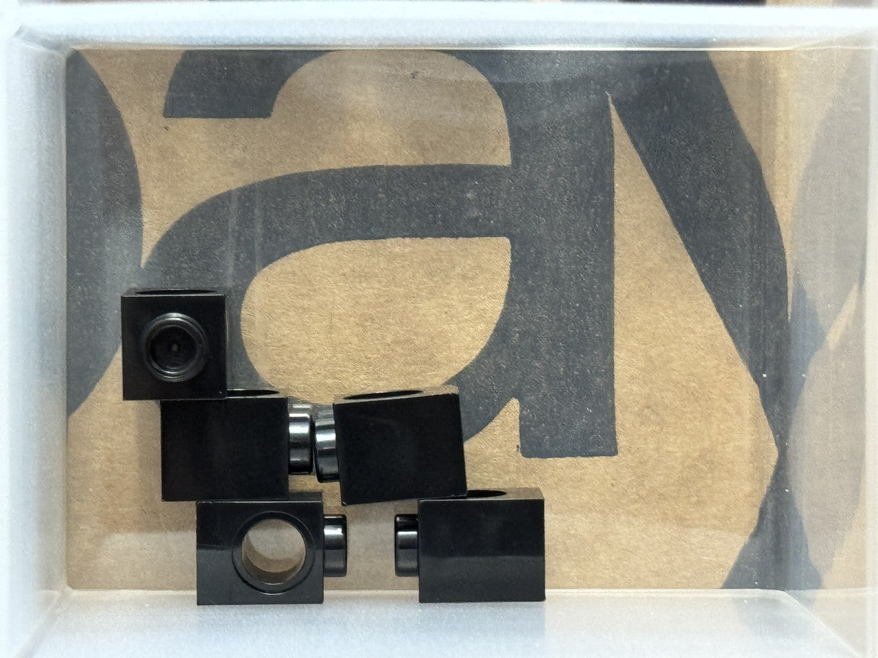 LEGO Parts - Black Technic, Brick 1 x 1 with Hole - No 6541 - QTY 5