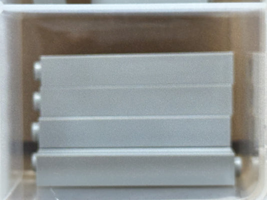 LEGO Parts - Light Bluish Gray Brick 1 x 1 x 5 - Solid Stud - No 2453b - QTY 5