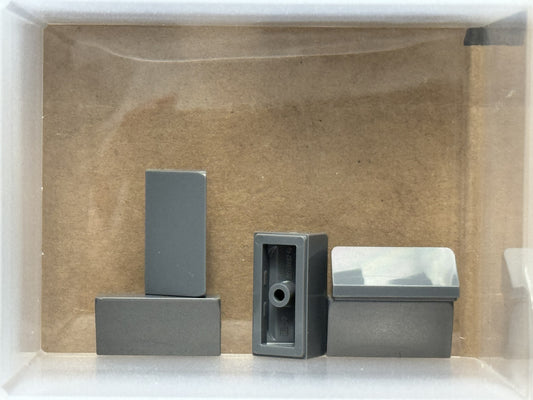 LEGO Parts - Dark Bluish Gray Slope 30 1 x 2 x 2/3 - No 85984 - QTY 5