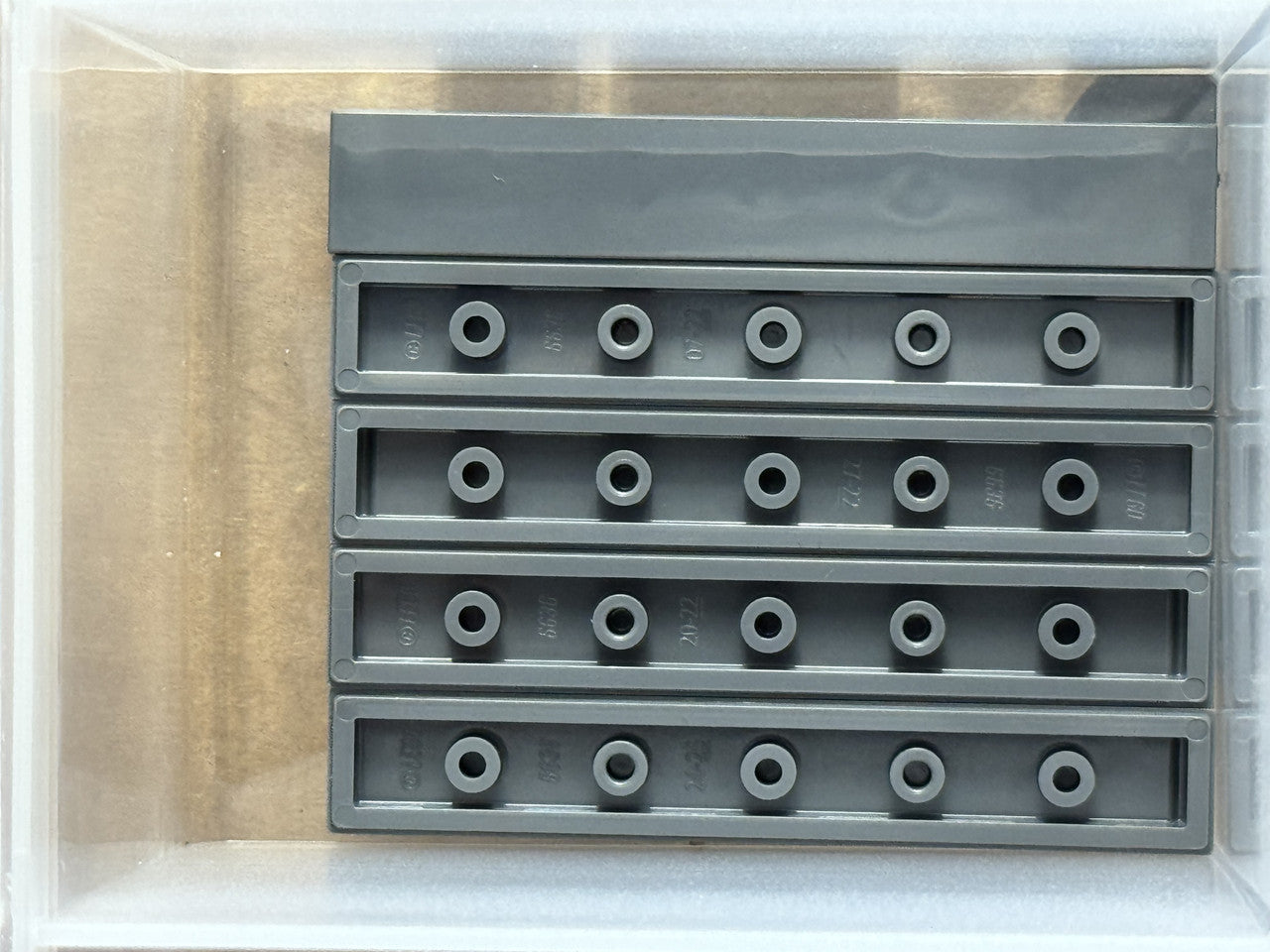 LEGO Parts - Dark Bluish Gray Tile 1 x 6 - No 6636 - QTY 5