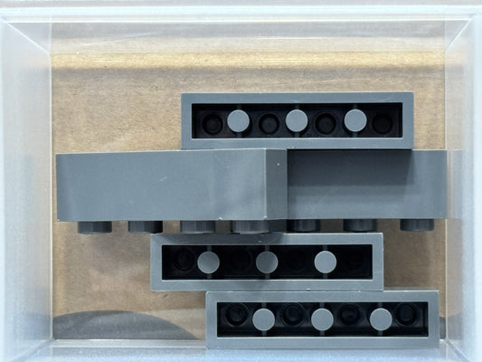 LEGO Parts - Dark Bluish Gray Brick 1 x 4 - No 3010 - QTY 5