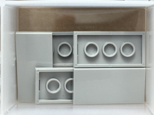 LEGO Parts - Light Bluish Gray Tile 2 x 4 - No 87079 - QTY 5