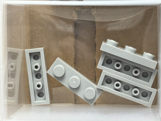 LEGO Parts - Light Bluish Gray Plate 1 x 3 - No 3623 - QTY 5