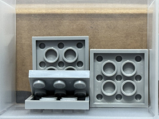 LEGO Parts - Light Bluish Gray Plate 3 x 3 - No 11212 - QTY 5