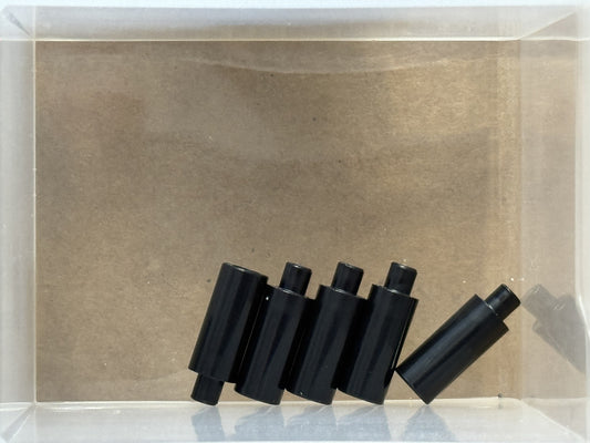 LEGO Parts - Black Minifigure, Utensil Candle - No 37762 - QTY 5