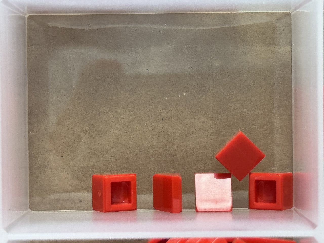LEGO Parts - Red Slope 30 1 x 1 x 2/3 - No 54200 - QTY 5