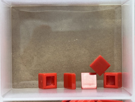 LEGO Parts - Red Slope 30 1 x 1 x 2/3 - No 54200 - QTY 5