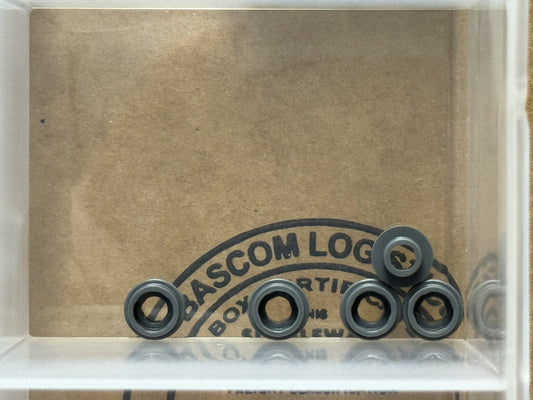 LEGO Parts - Dark Bluish Gray Plate, Round 1 x 1 Open Stud - No 85861 - QTY 5