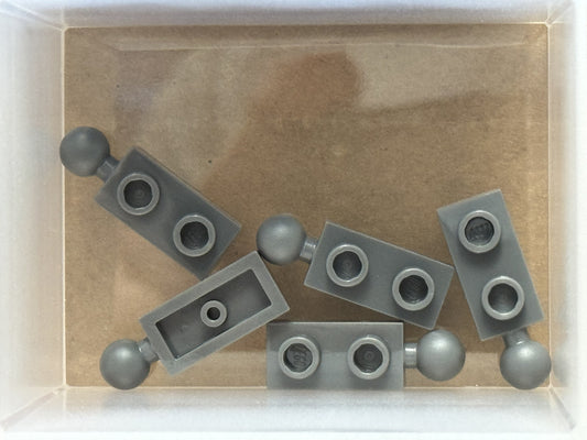 LEGO Parts - Dark Bluish Gray Plate 1 x 2 Tow Ball on End - No 22890 - QTY 5